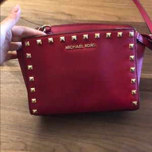 Michael Kors Red Messenger Bag